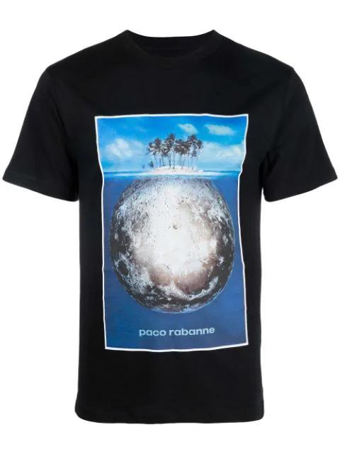 logo-print T-shirt by RABANNE