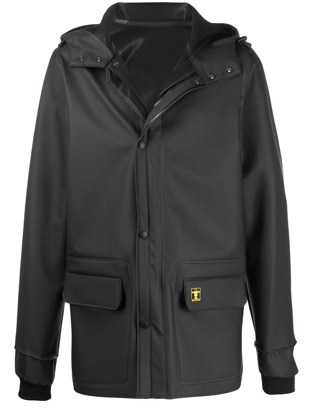 loose-fit logo hoodied jacket by RABANNE