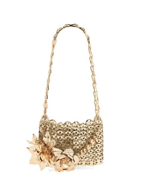 nano 1969 flower-appliqué shoulder bag by RABANNE