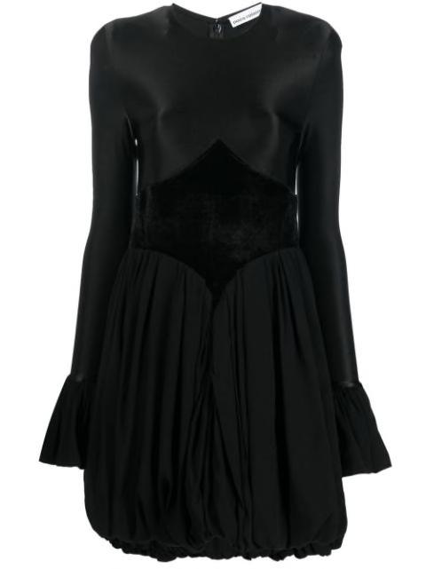 panelled flare dress by RABANNE