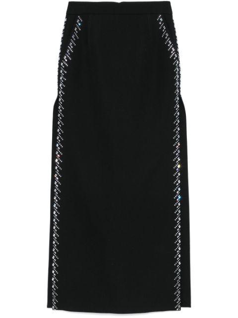 rhinestone-embellished maxi skirt by RABANNE