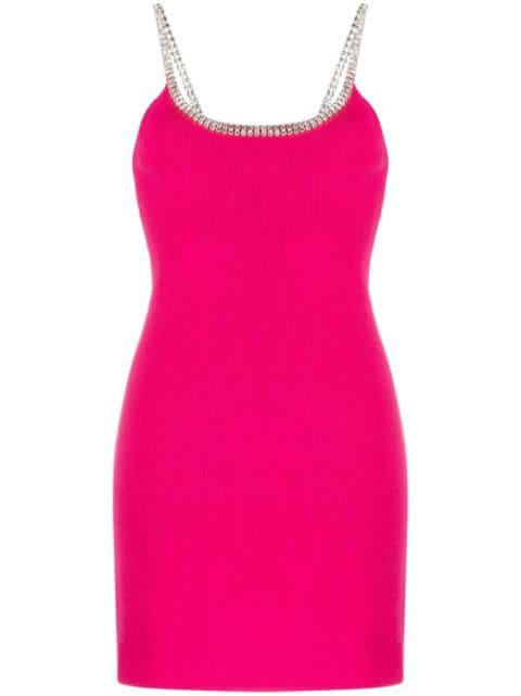 rhinestone-trim mini dress by RABANNE