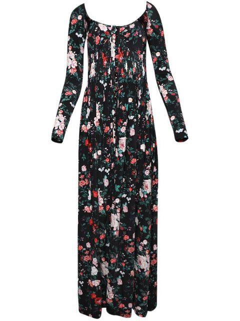 rose-print maxi dress by RABANNE