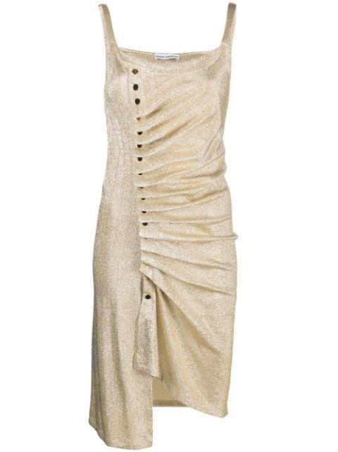 ruched sleeveless mini dress by RABANNE