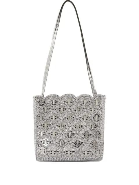 scalloped-edge metal-detail shoulder bag by RABANNE