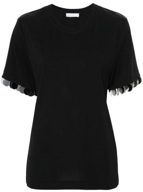 sequin-detail T-shirt by RABANNE