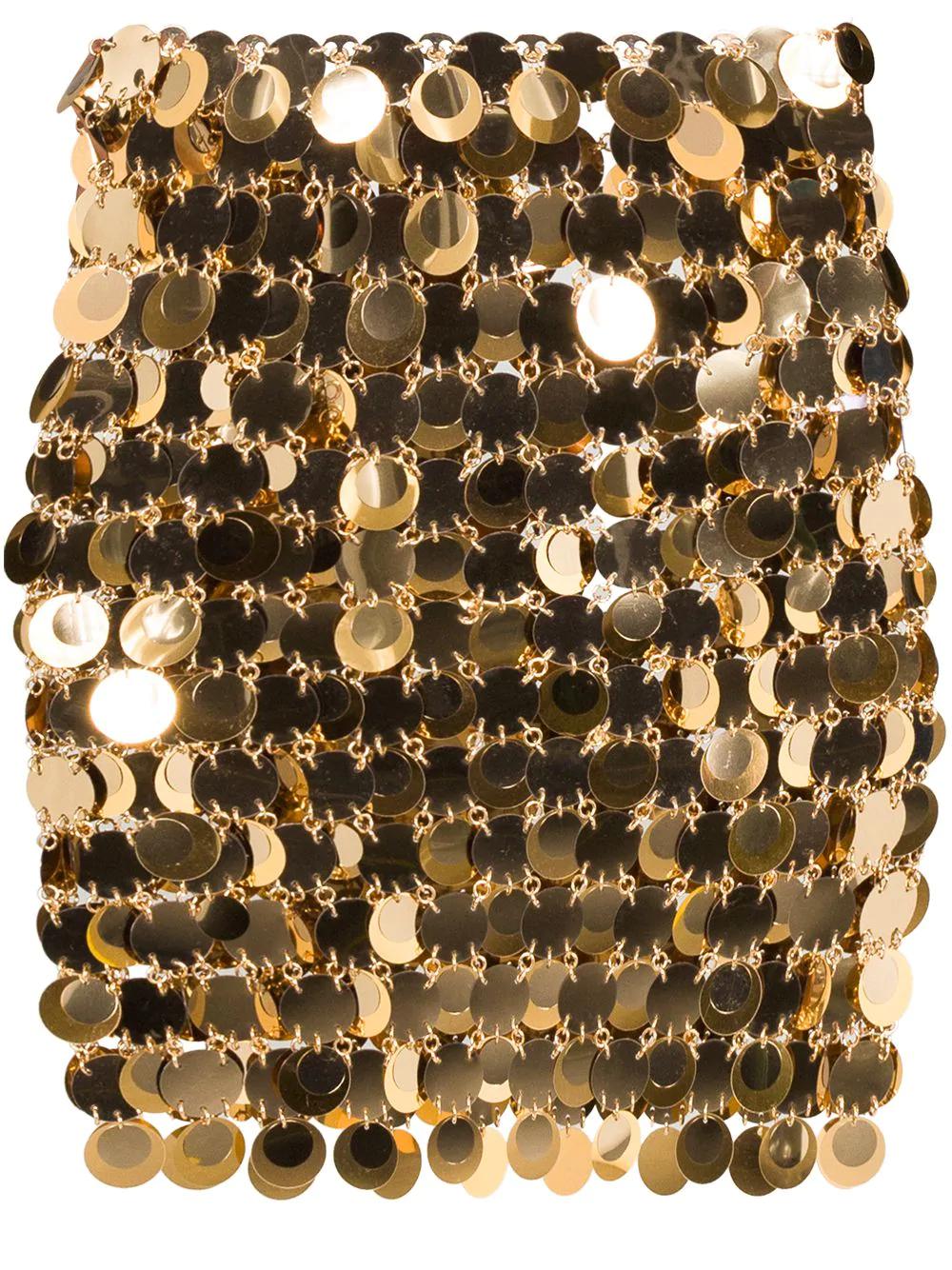 sequin-embellished mini skirt by RABANNE