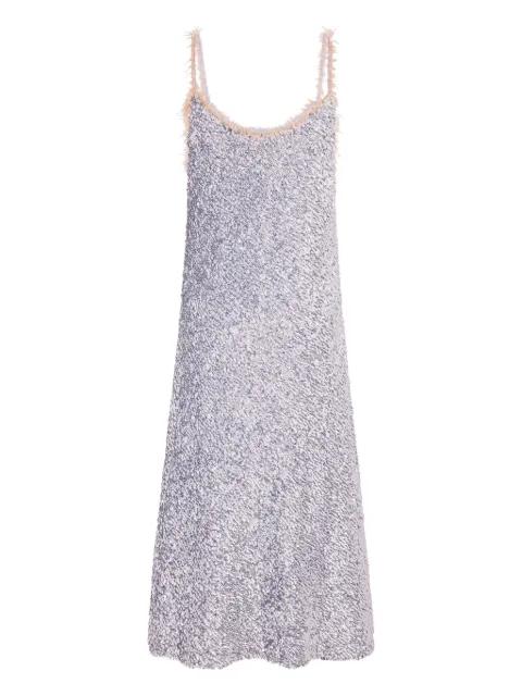 sequin-embellished slip midi dress by RABANNE
