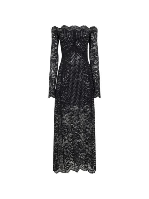 sequin-embroidered scalloped dress by RABANNE