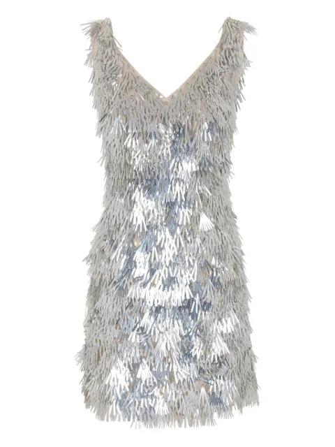 sequin fringe mini dress by RABANNE