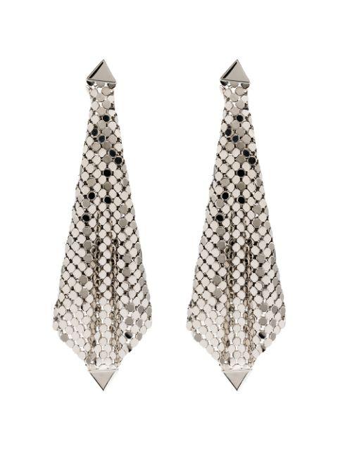 silver-tone earrings by RABANNE