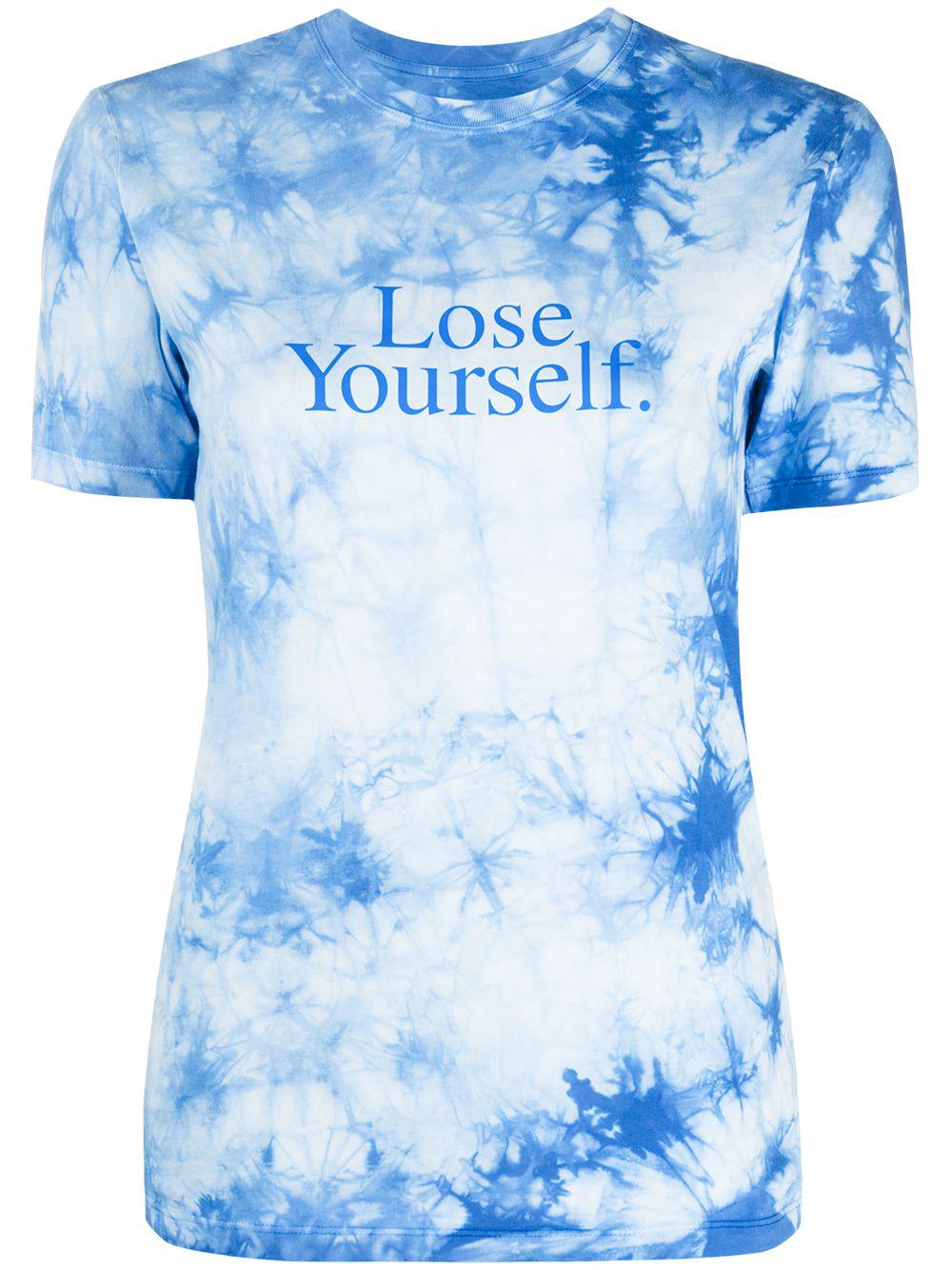 slogan print tie-dye T-shirt by RABANNE