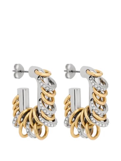 small Punk XL Link earrings by RABANNE