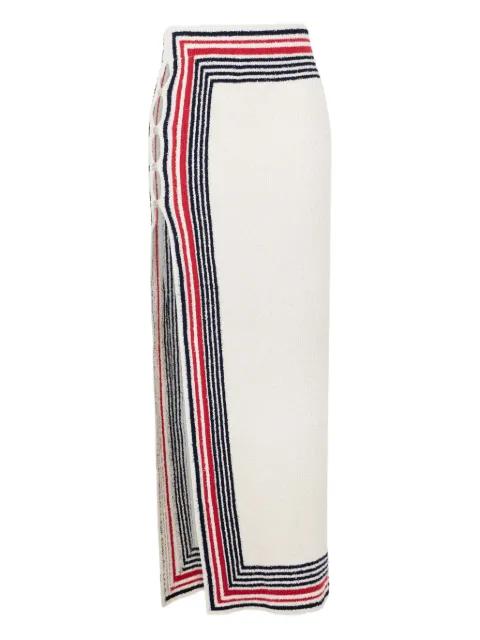 striped knitted skirt by RABANNE