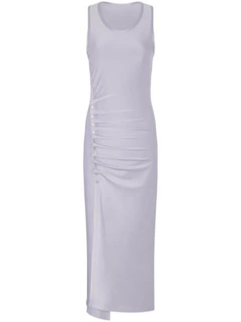 stud-detailed sleeveless midi dress by RABANNE