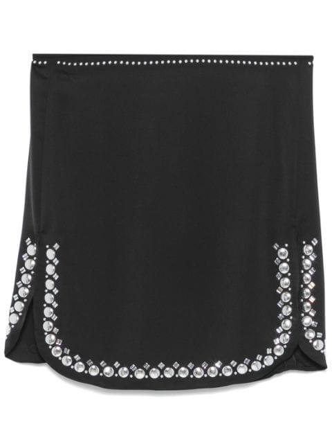 studded-hem mini skirt by RABANNE