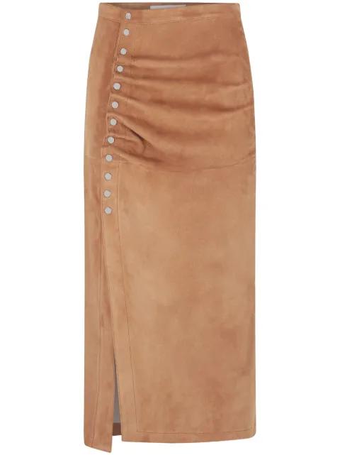 suede midi skirt by RABANNE