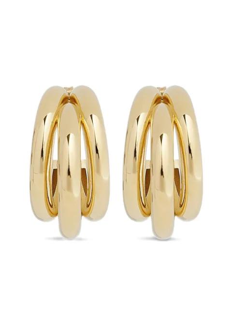 triple-hoop earrings set by RABANNE