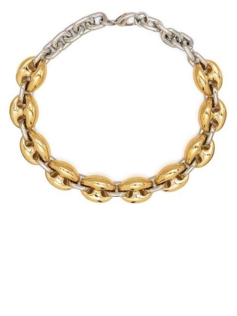 two-tone choker necklace by RABANNE