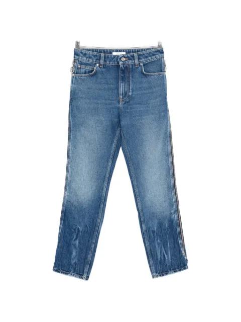 zip-detail cropped jeans by RABANNE