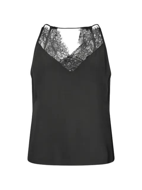 lace-trim top by RABENS SALONER