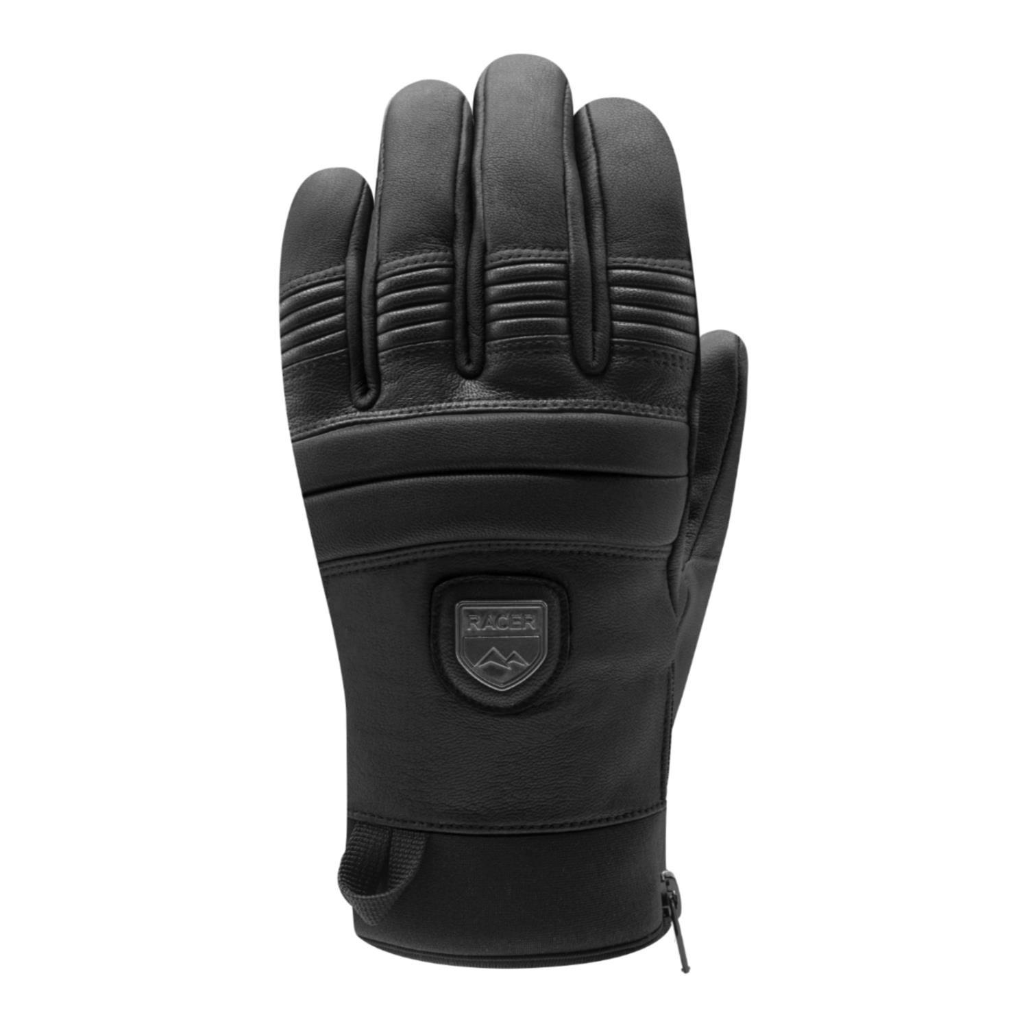 '90 Leather 2' Leather Insulated Waterproof Polymax® Ski Gloves by RACER