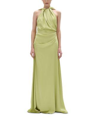 Hallie Draped Cape Gown by RACHEL GILBERT