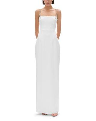Leora Rhinestone Strap Gown by RACHEL GILBERT