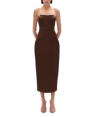 Leora Rhinestone Strap Gown by RACHEL GILBERT