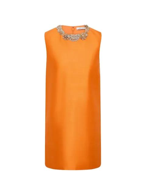 Ludovica neckline-embellished mini dress by RACHEL GILBERT