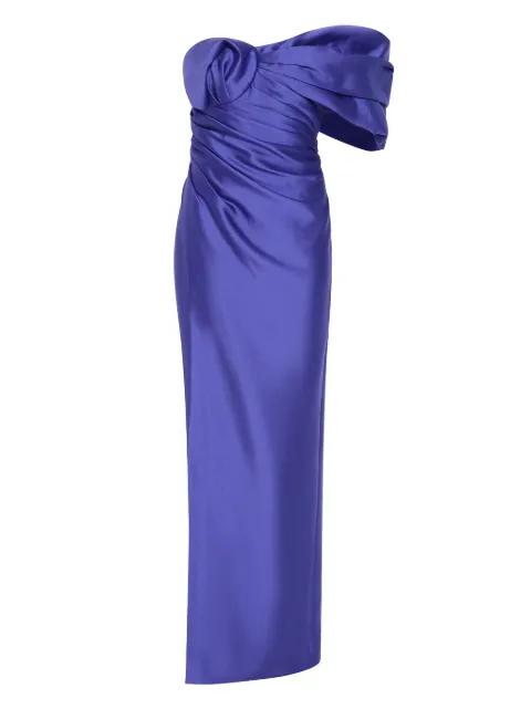 Marlo ruched off-shoulder gown by RACHEL GILBERT