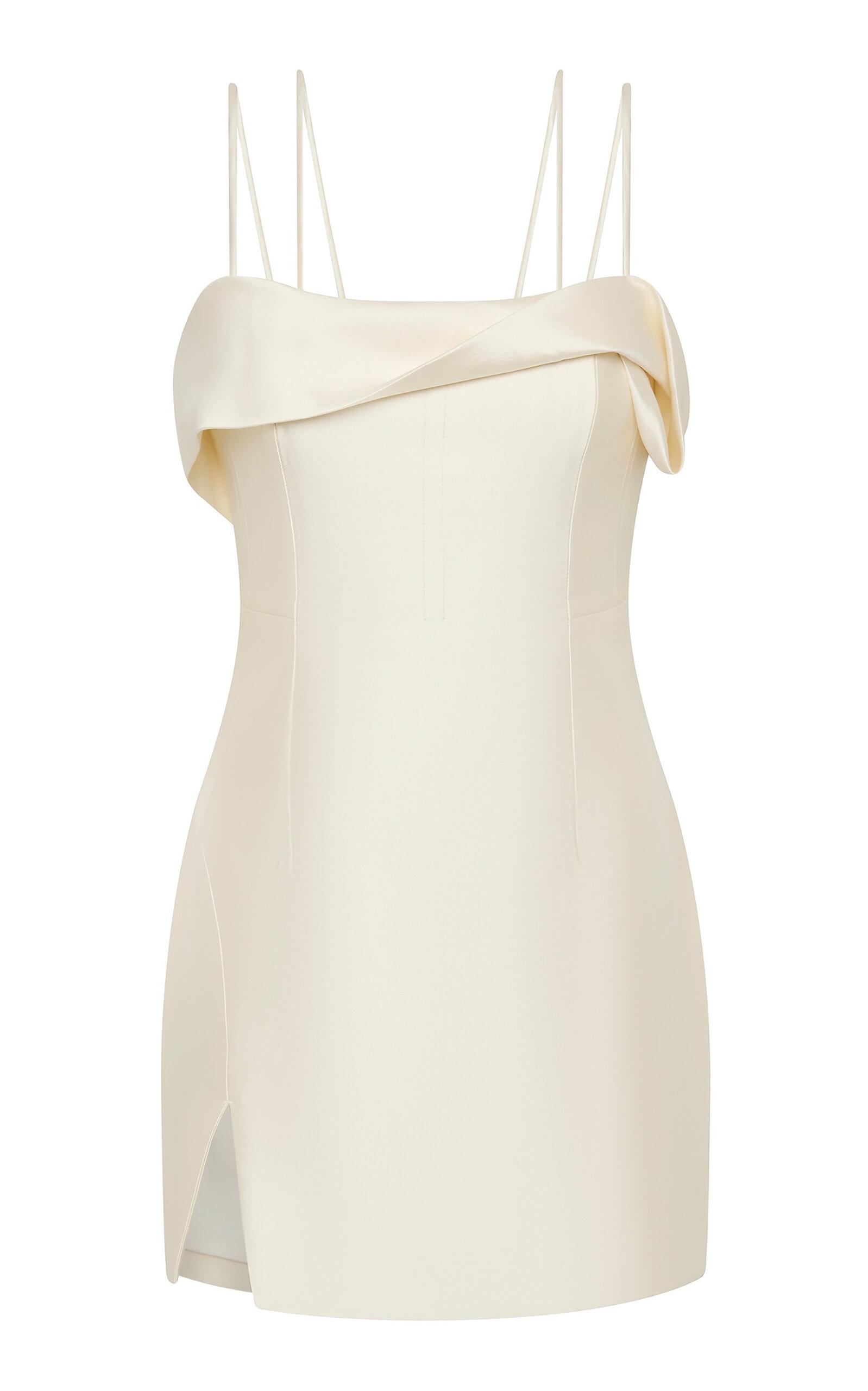 Rachel Gilbert Bronte Wool-Silk Satin Mini Dress - Moda Operandi by RACHEL GILBERT