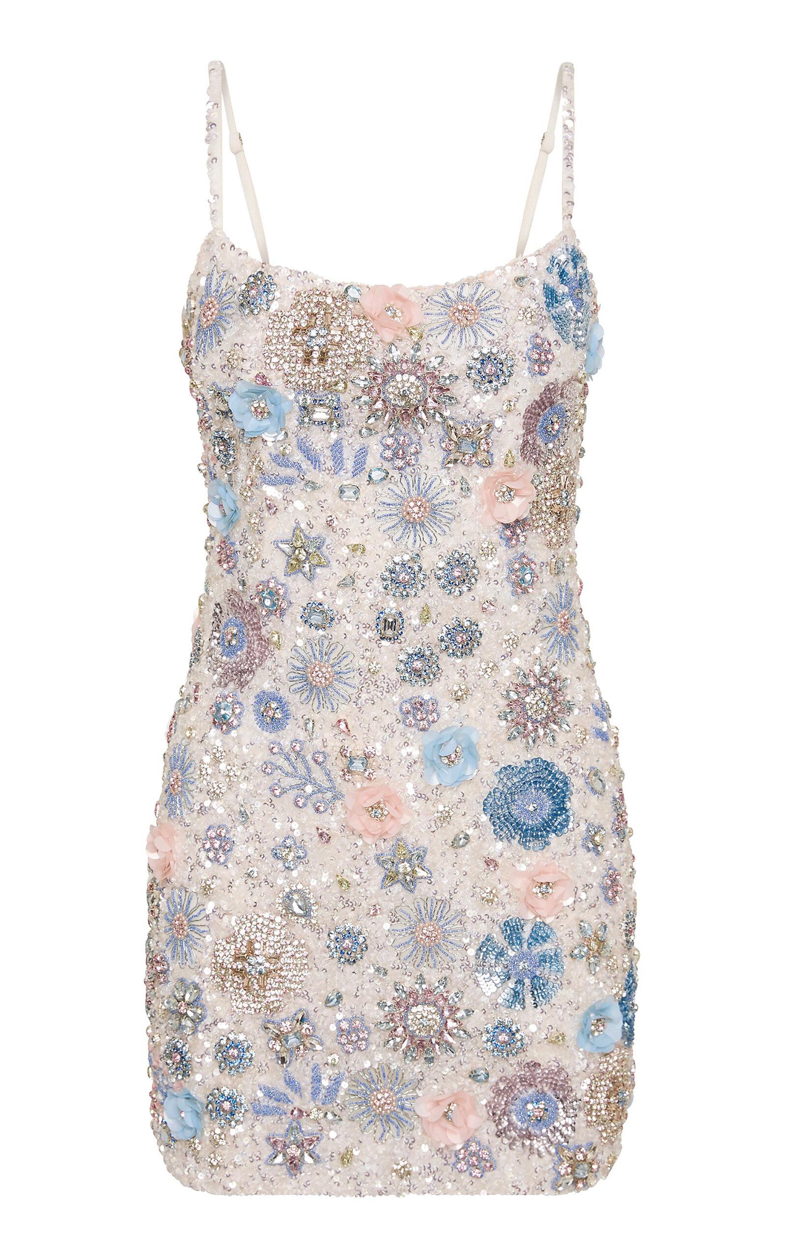 Rachel Gilbert Francesca Beaded Tulle Mini Dress - Moda Operandi by RACHEL GILBERT
