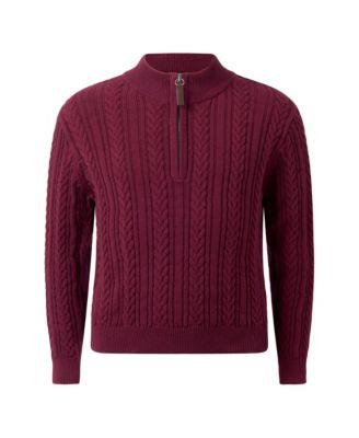 Boys' Half-zip Cable Knit Sweater - Little Kid by RACHEL RILEY