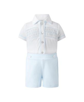 Boys' Pima Jersey Smocked Top and Short Set - Baby by RACHEL RILEY