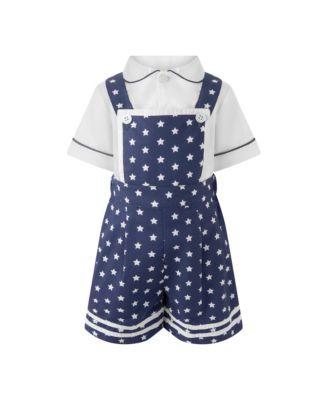 Boys' Star Dungarees and Shirt Set - Baby by RACHEL RILEY