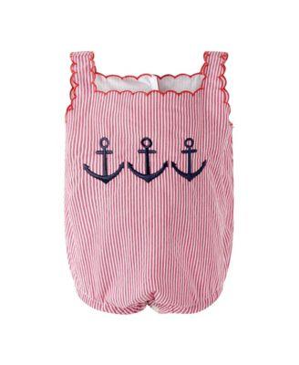 Girls' Anchor Embroidered Bubble - Baby by RACHEL RILEY