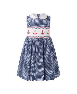 Girls' Anchor Smocked Dress - Little Kid by RACHEL RILEY