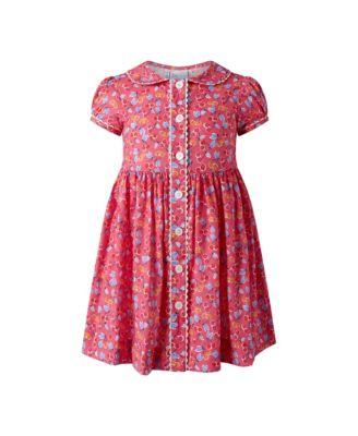 Girls' Cherry Button-Front Dress - Little Kid by RACHEL RILEY