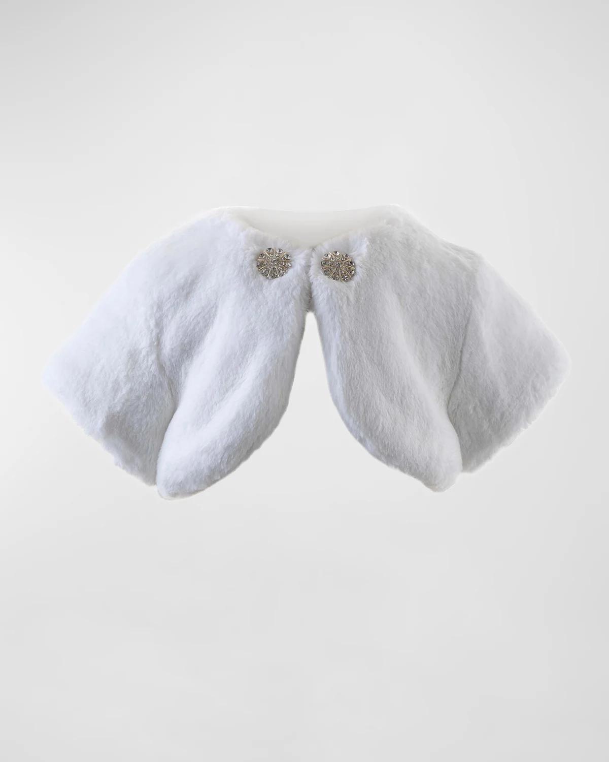 Girl's Diamante Faux Fur Bolero, Size 2-12 by RACHEL RILEY
