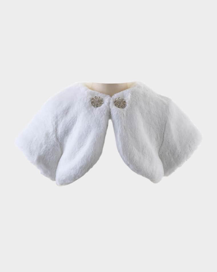 Girl's Diamante Faux Fur Bolero, Size 2-14 by RACHEL RILEY