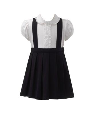 Girls' Eloise Jersey Blouse & Pinafore Set - Little Kid by RACHEL RILEY