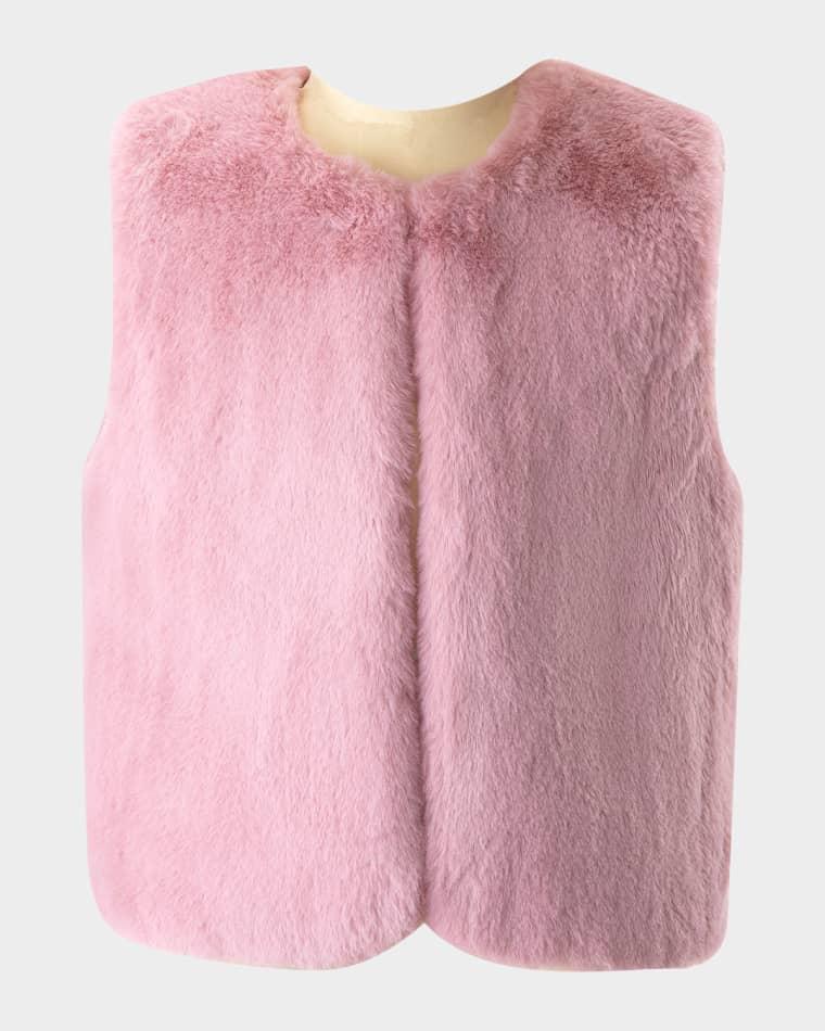 Girl's Faux Fur Vest, Size 2-14 by RACHEL RILEY