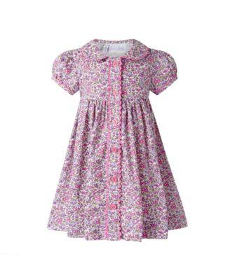 Girls' Floral Button Front Dress and Bloomers - Baby by RACHEL RILEY
