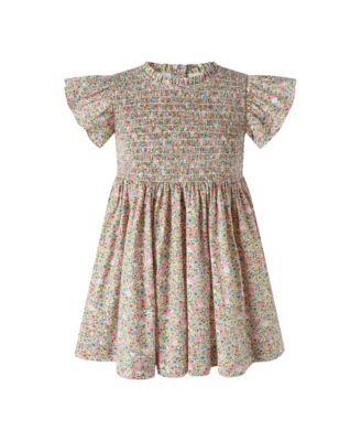 Girls' Floral Ruched Dress - Little Kid by RACHEL RILEY