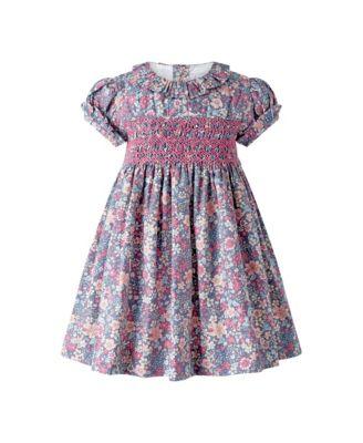 Girls' Floral SS Smocked Dress and Bloomers - Baby by RACHEL RILEY