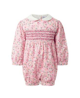 Girls' Floral Smocked Babysuit - Baby by RACHEL RILEY