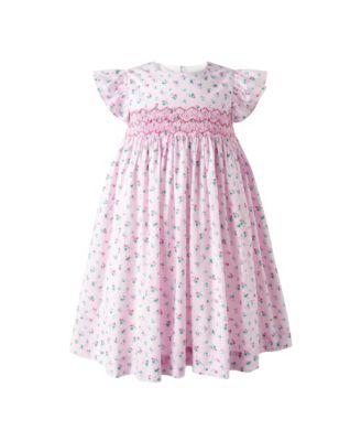 Girls' Flutter Floral Smocked Dress - Little Kid by RACHEL RILEY