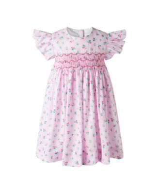 Girls' Flutter Floral Smocked Dress and Bloomers - Baby by RACHEL RILEY