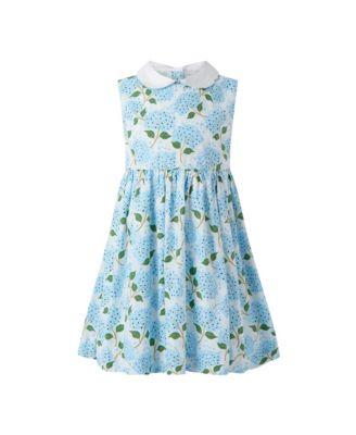 Girls' Hydrangea Peter Pan Collar Dress - Little Kid by RACHEL RILEY